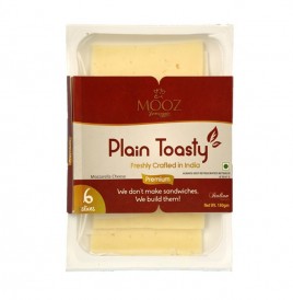 Mooz Plain Toasty Mozzarella Cheese Premium  Plastic Container  180 grams